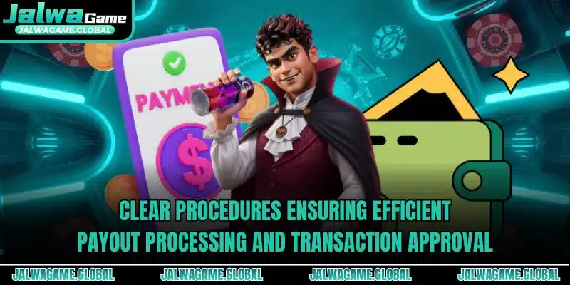 Clear procedures ensuring efficient payout processing and transaction approval