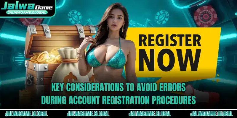 Key considerations to avoid errors during account registration procedures