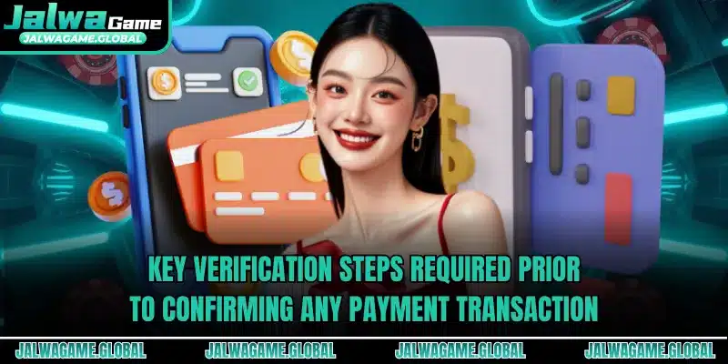 Key verification steps required prior to confirming any payment transaction